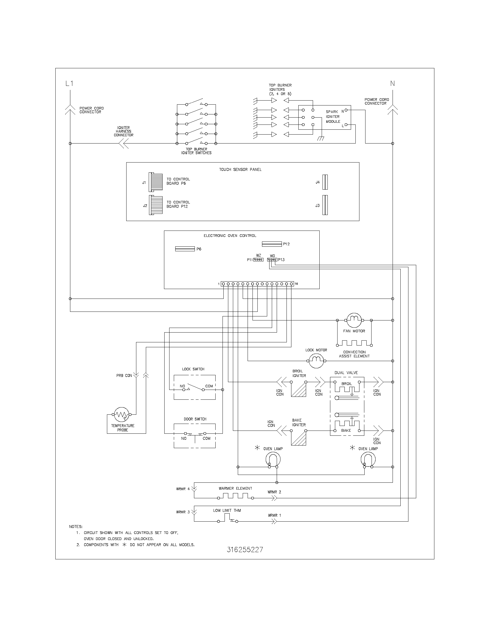Kenmore 79079214302 wiring schematic diagram