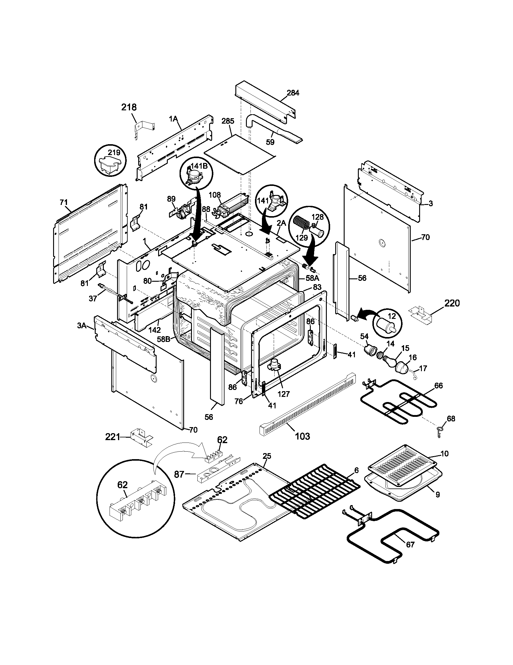 Kenmore 79045071400 body diagram