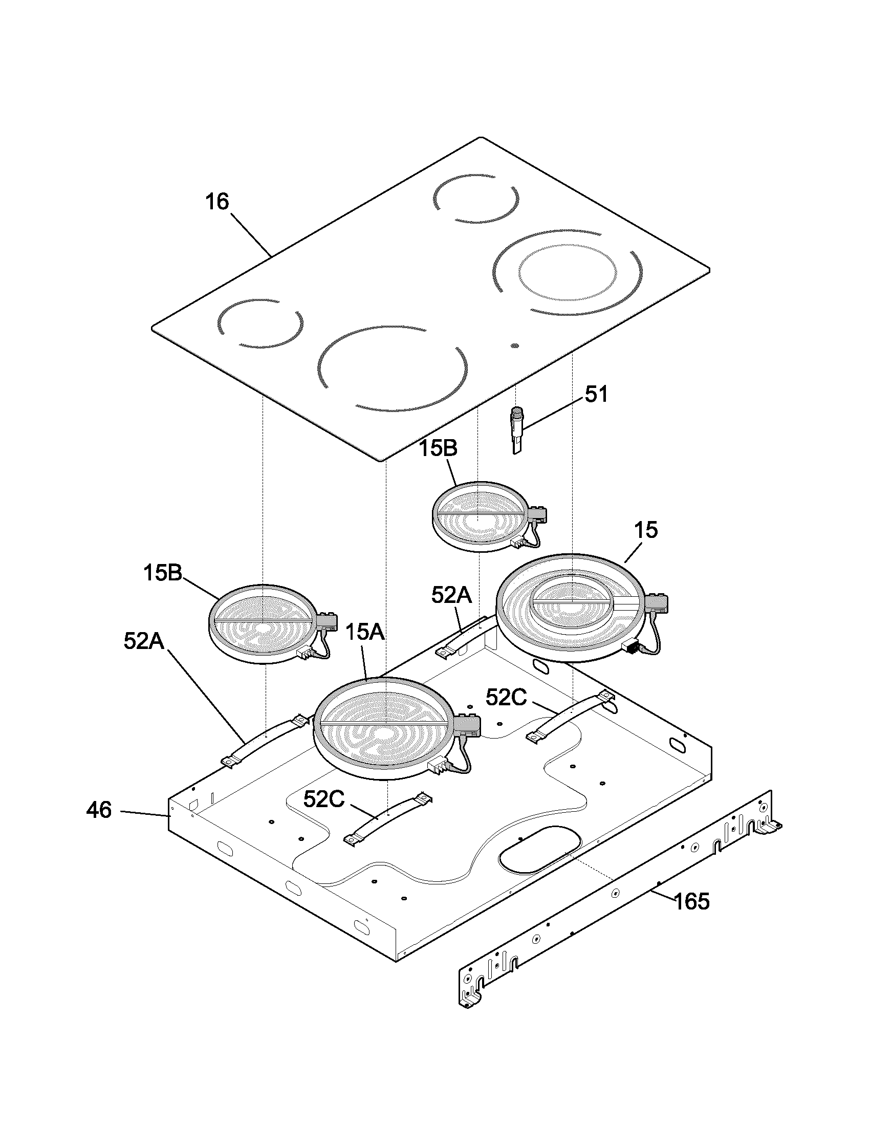 Kenmore 79045071400 maintop diagram