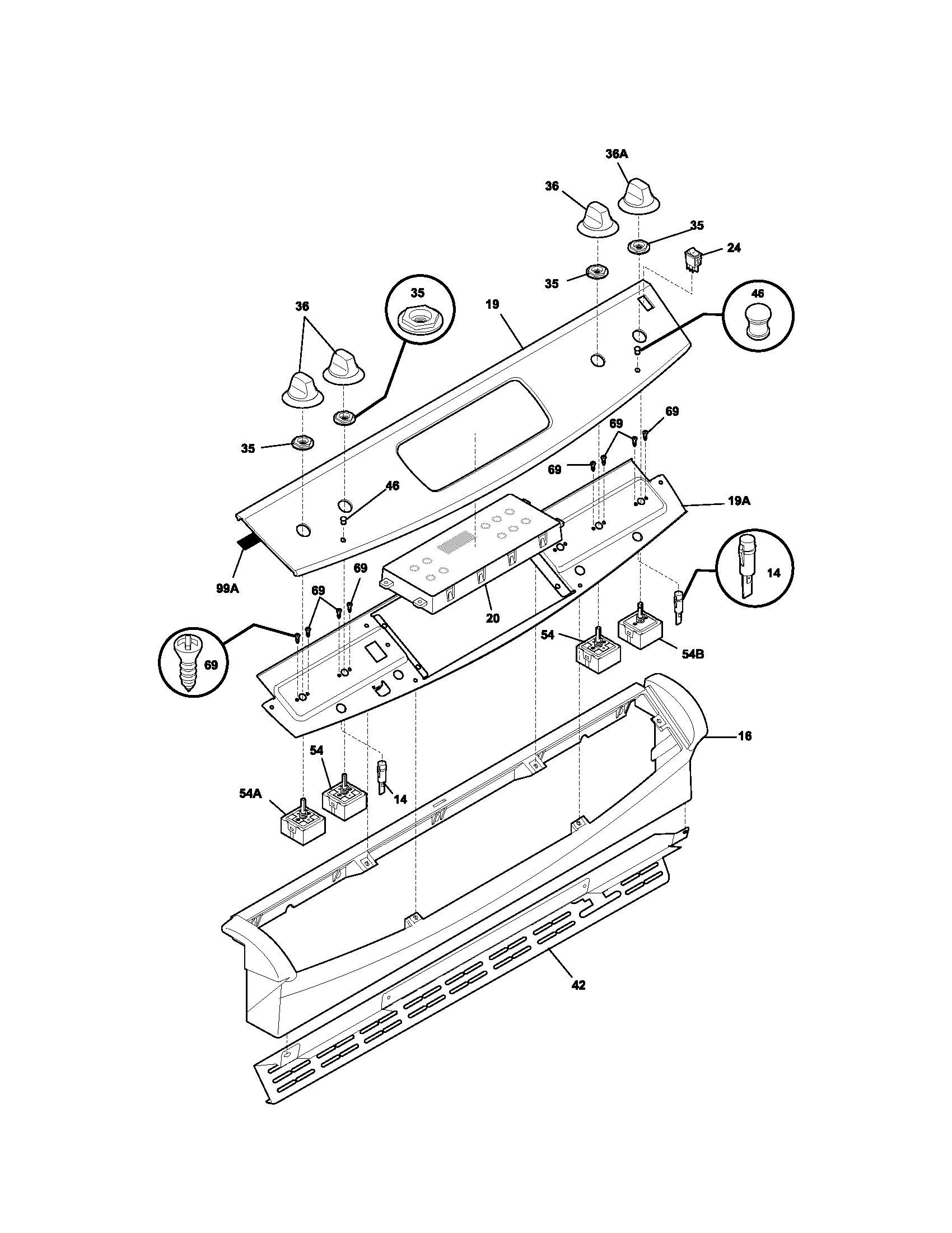 Kenmore 79046351400 backguard diagram