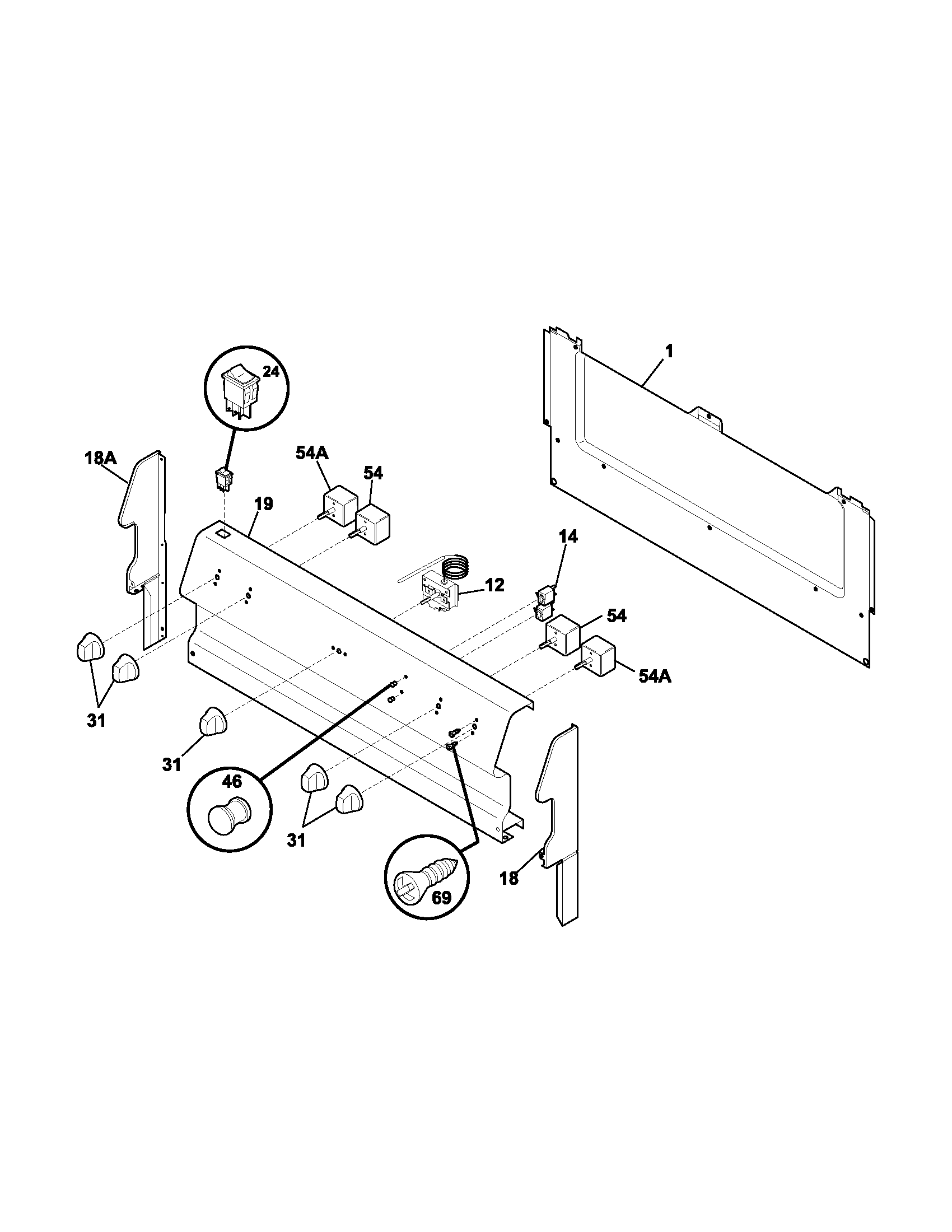 Kenmore 79090820401 backguard diagram