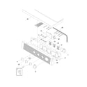 Frigidaire LEQ642DS0 controls/top panel diagram
