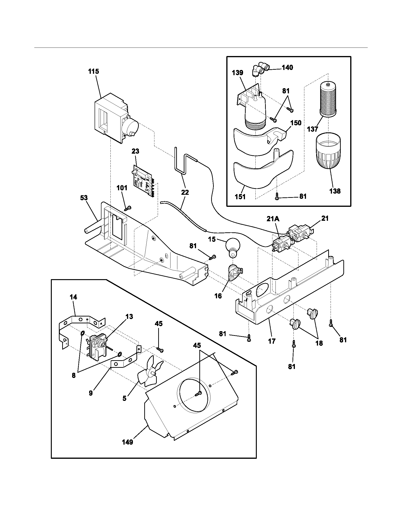 Frigidaire FRS26R2AQ8 controls diagram