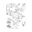 Frigidaire FGF366ASD body diagram