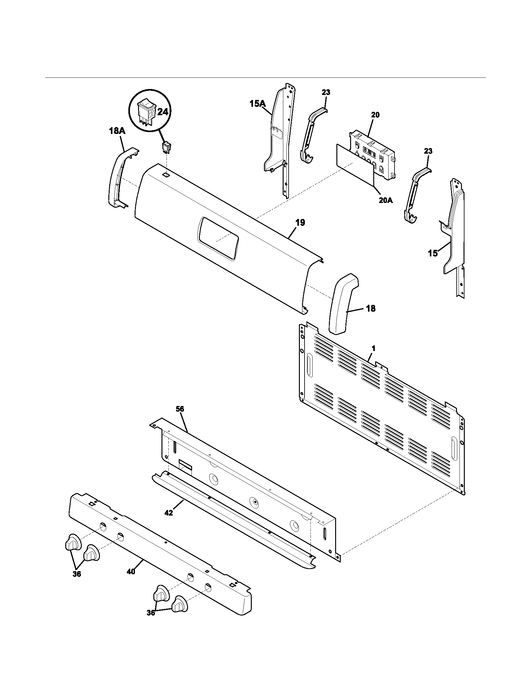 Kenmore 79071411401 backguard diagram