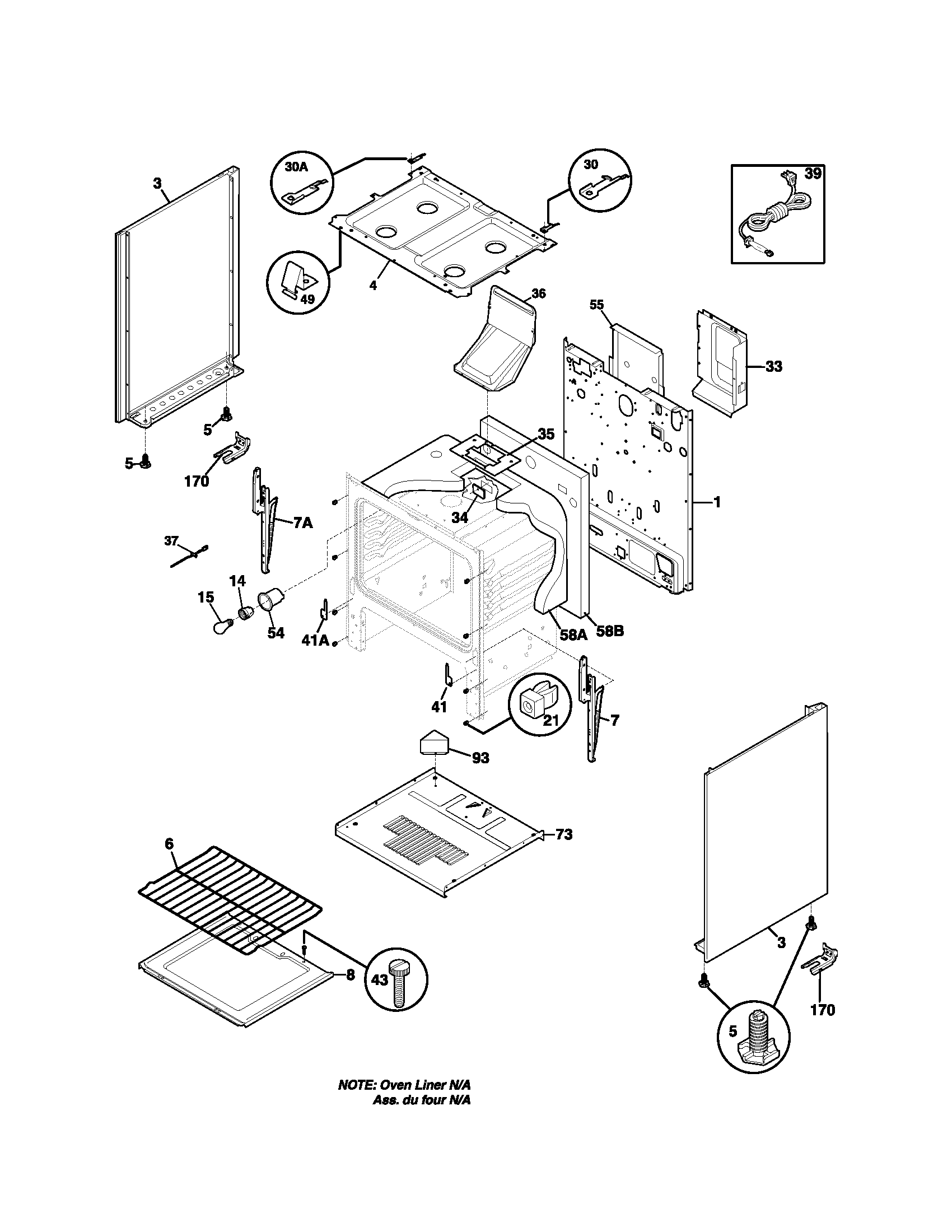 Kenmore 79071523401 body diagram
