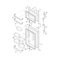 Frigidaire FRT18IL6DQ0 door diagram