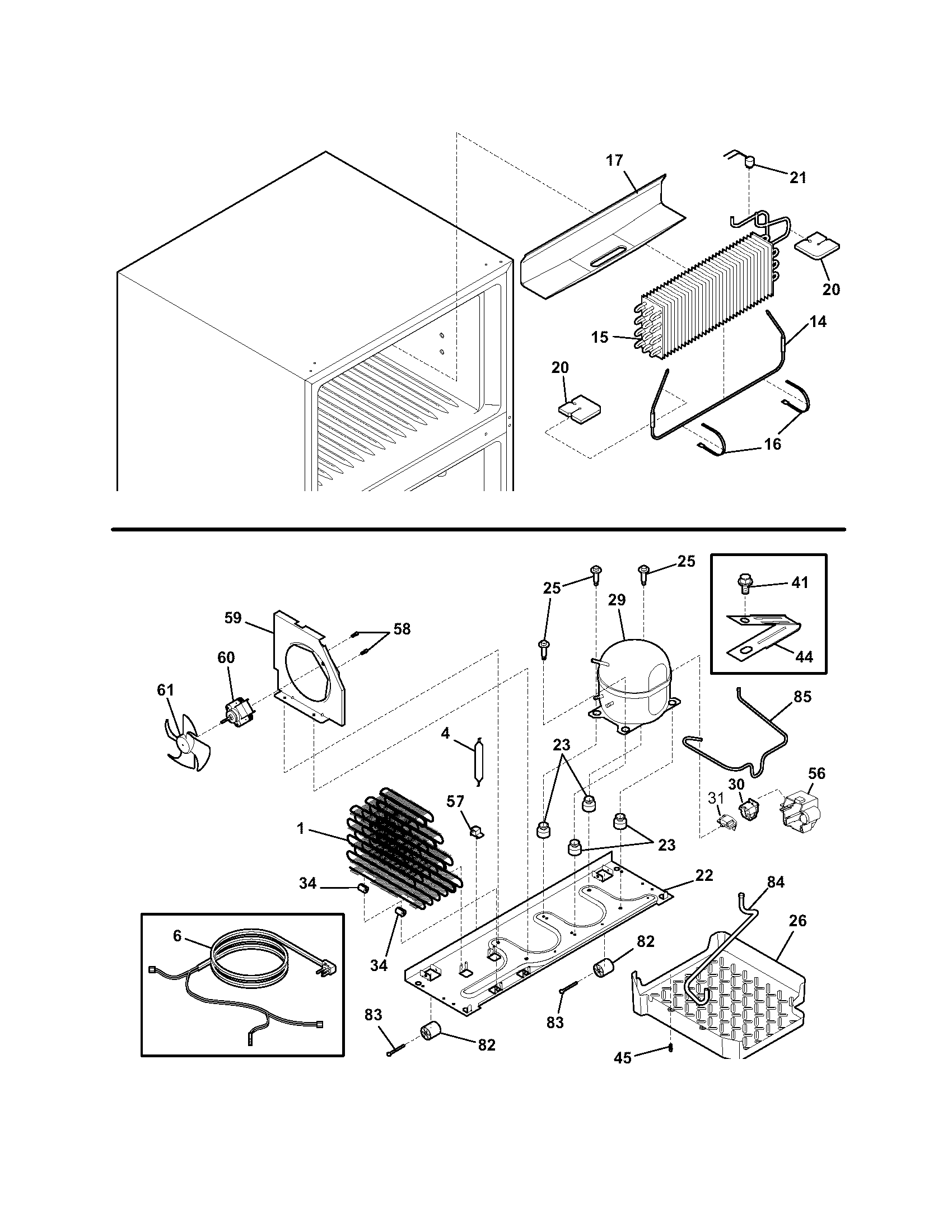 Frigidaire FRT18IL6DQ0 system diagram