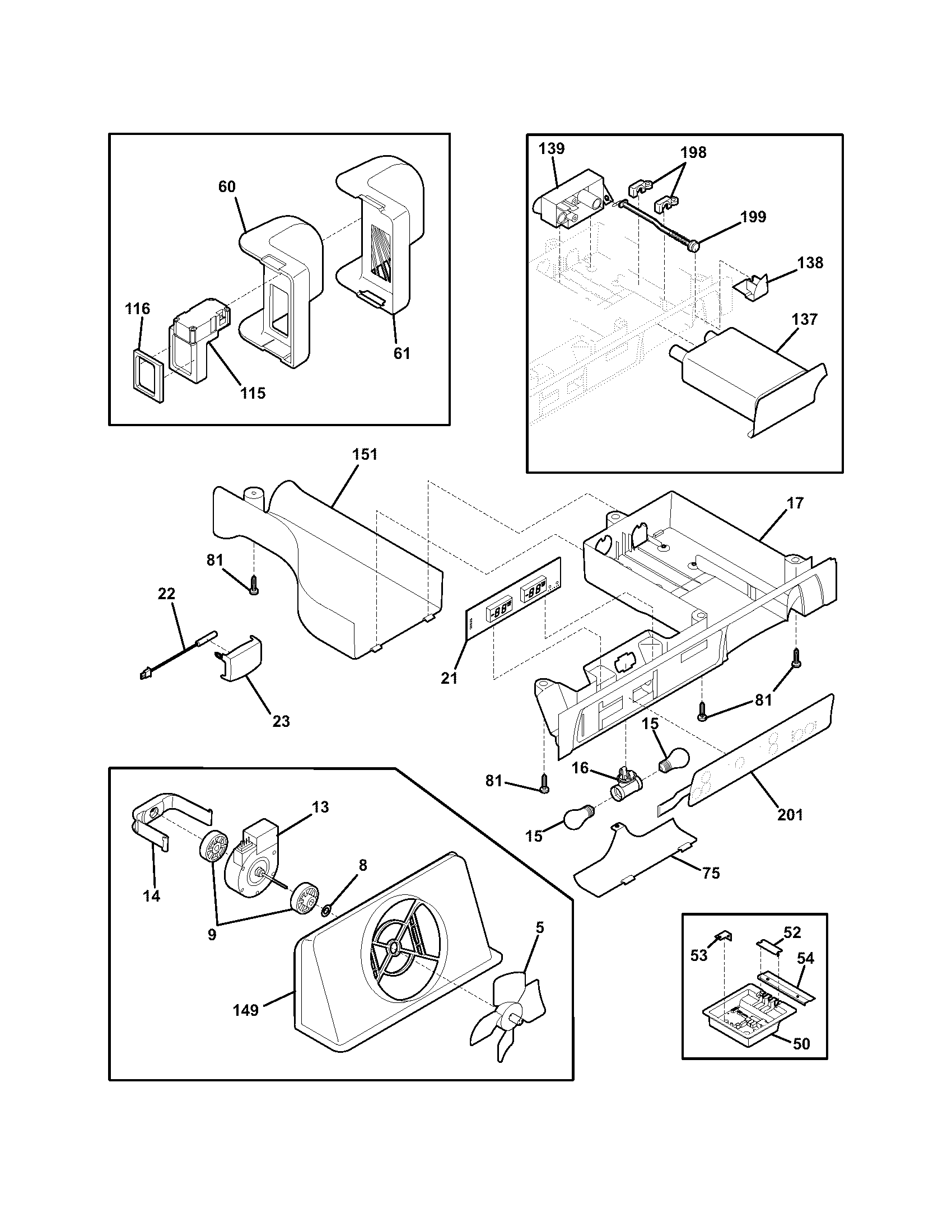 Frigidaire PHSC239DSB0 controls diagram