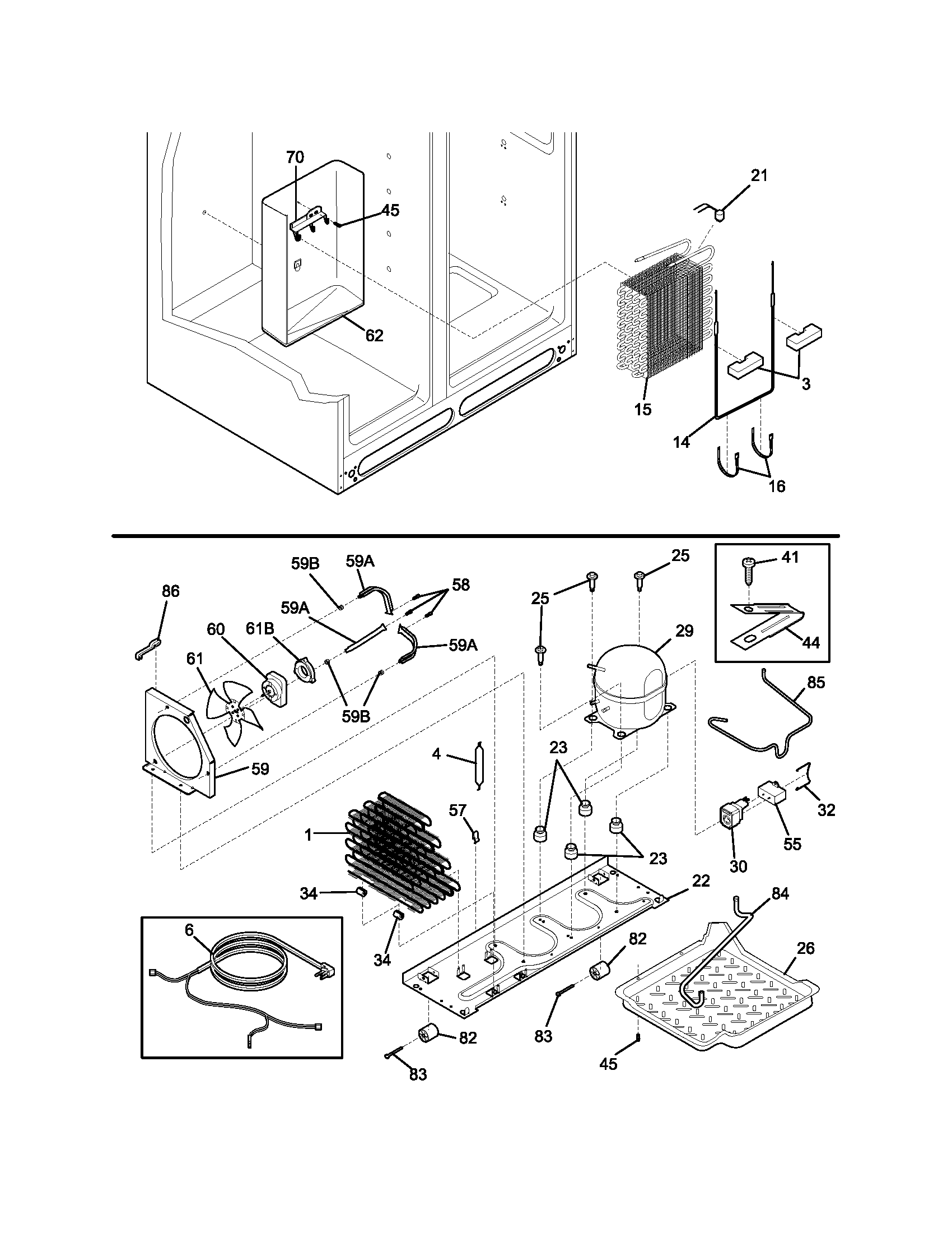 Frigidaire GLHS269ZDW0 system diagram