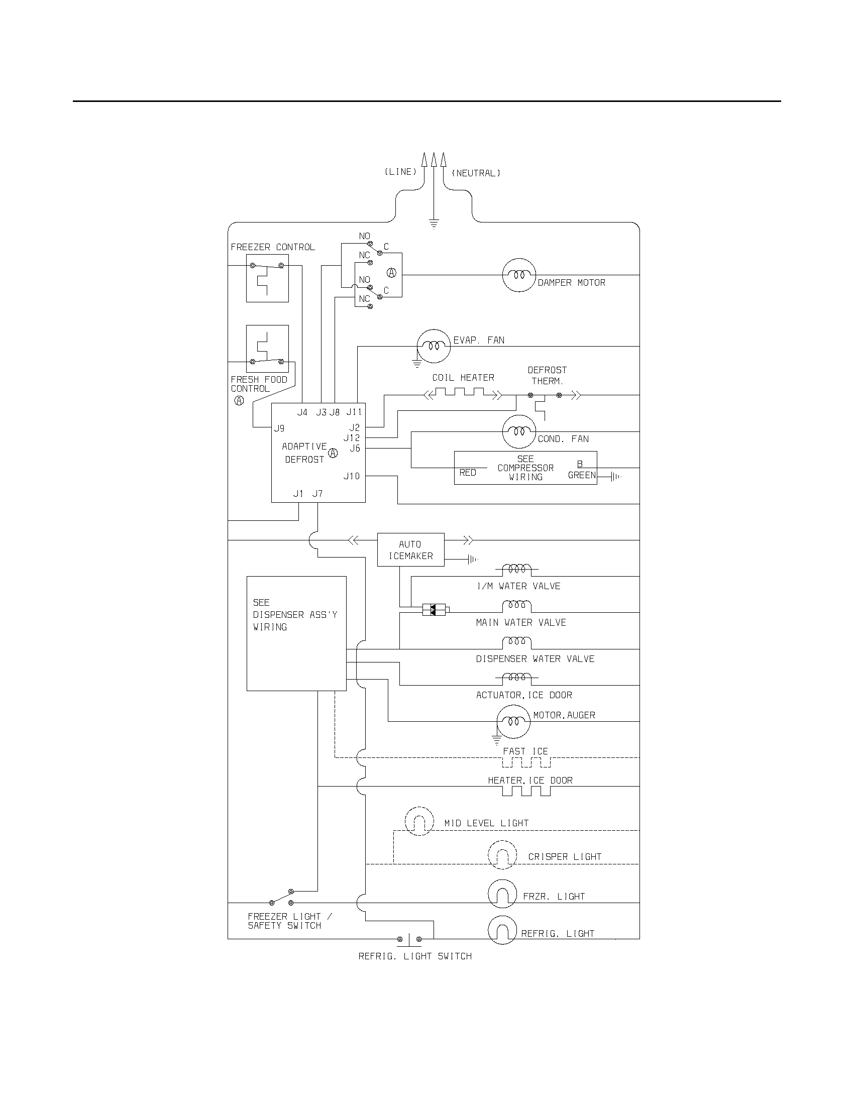 Frigidaire PLHS237ZDB0 wiring schematic diagram