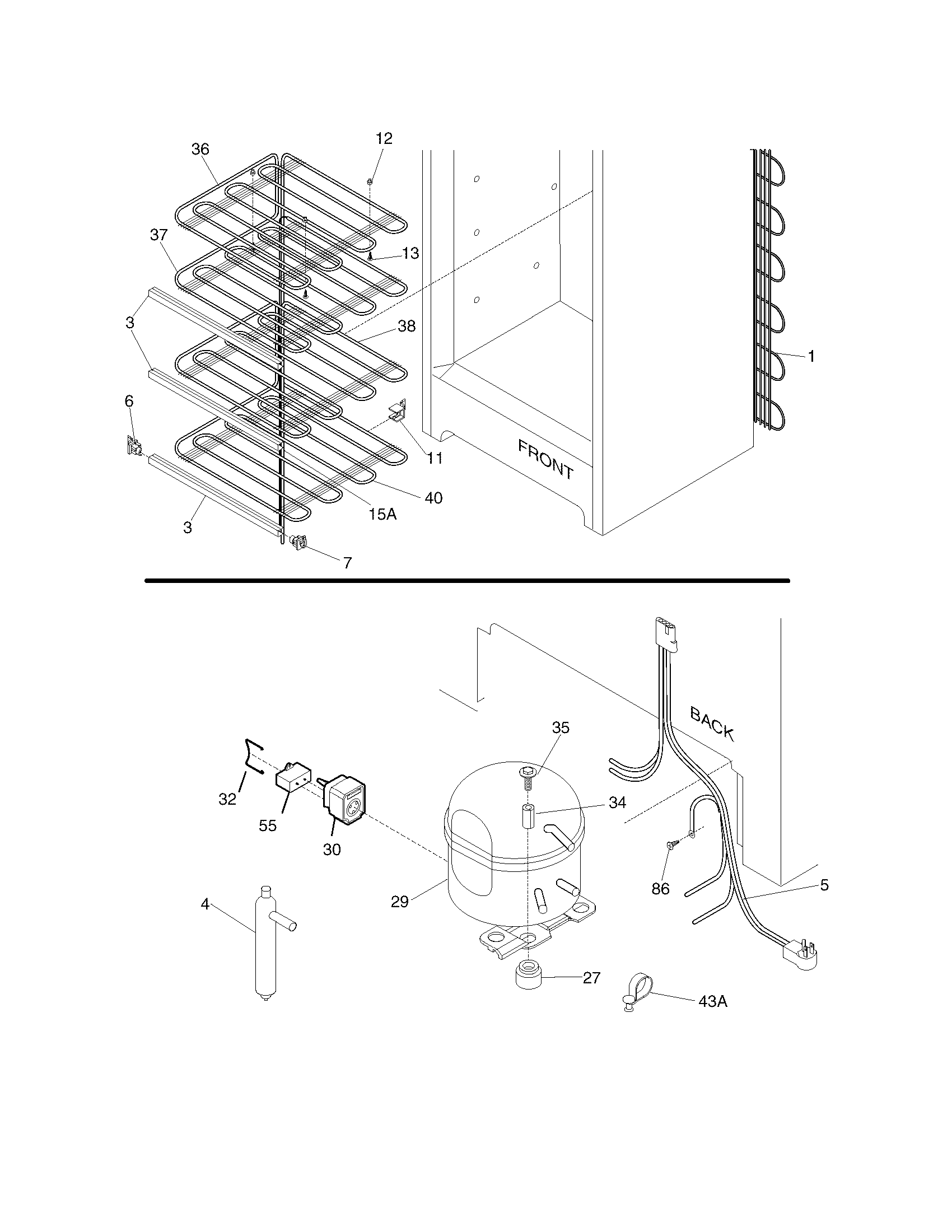 Frigidaire FFU17C4CW3 system diagram