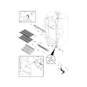Frigidaire FFU20FK1CW2 cabinet diagram