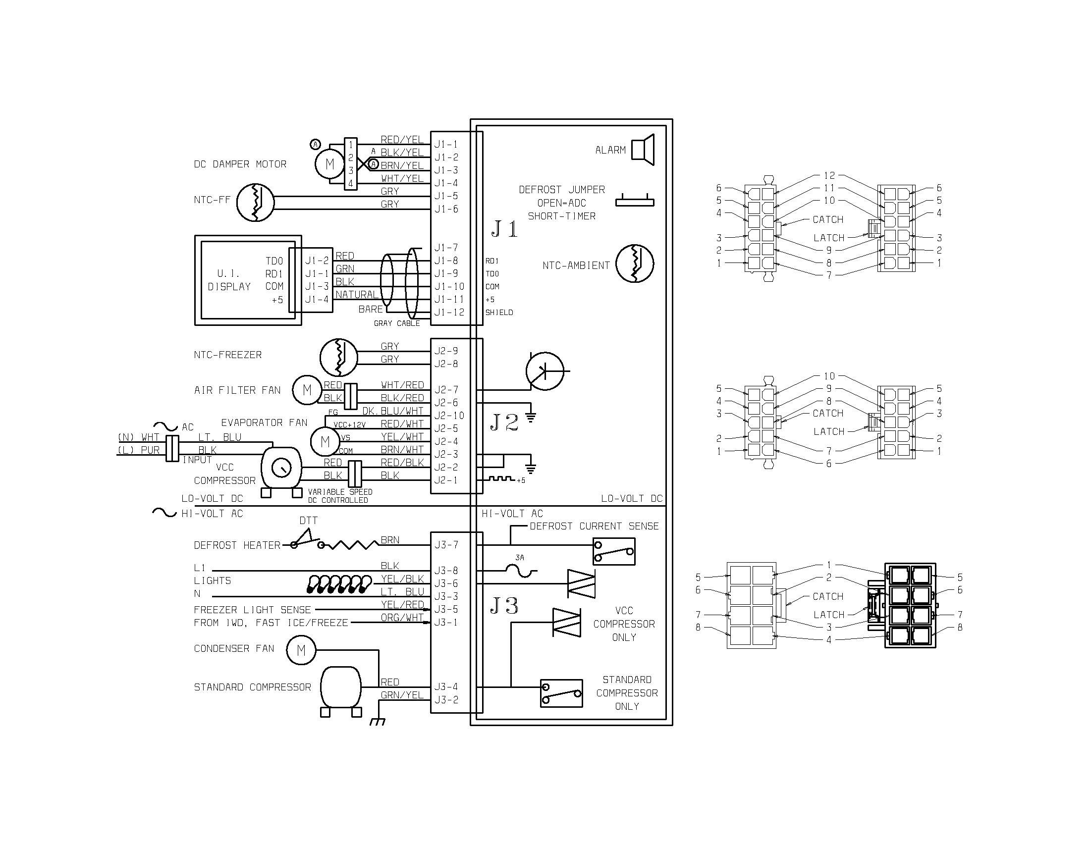 Frigidaire FSC23F7DSB1 wiring schematic diagram