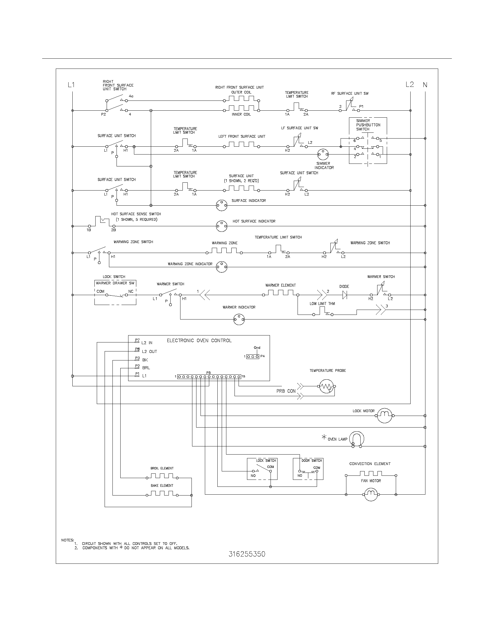 Kenmore 79095929303 wiring schematic diagram