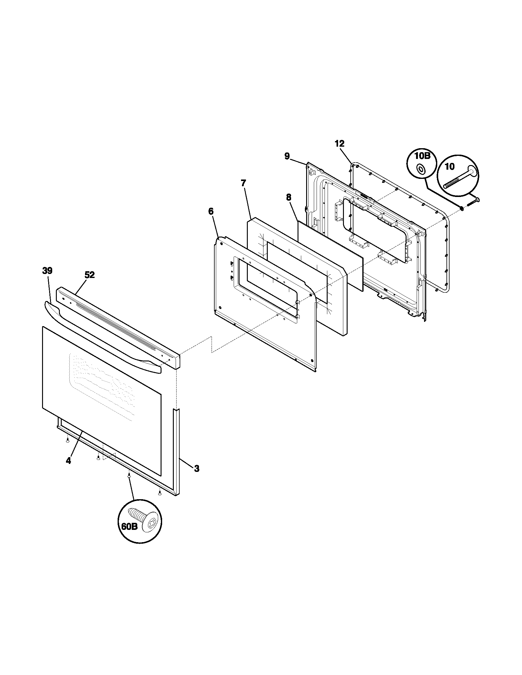 Kenmore 79090814400 door diagram