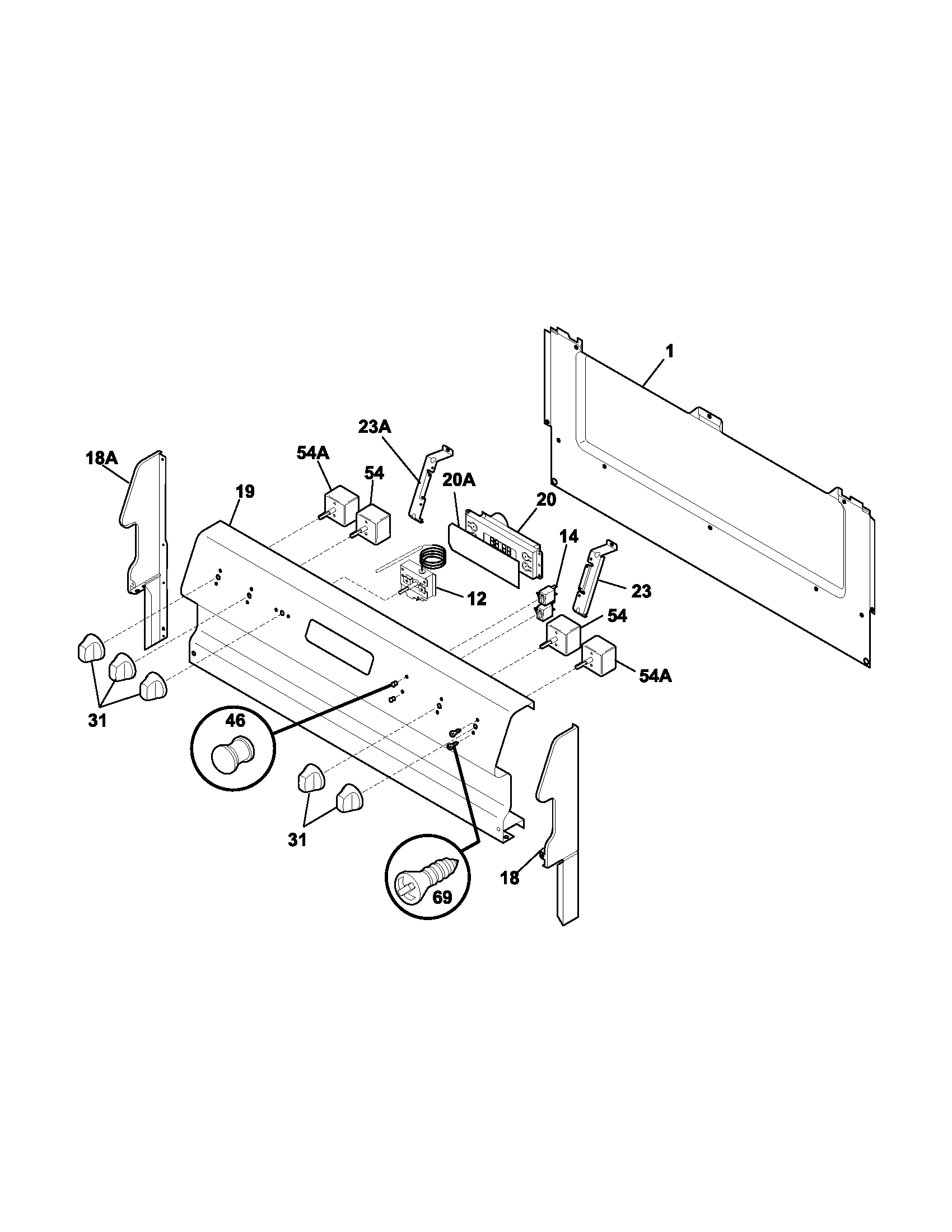 Kenmore 79015011400 backguard diagram