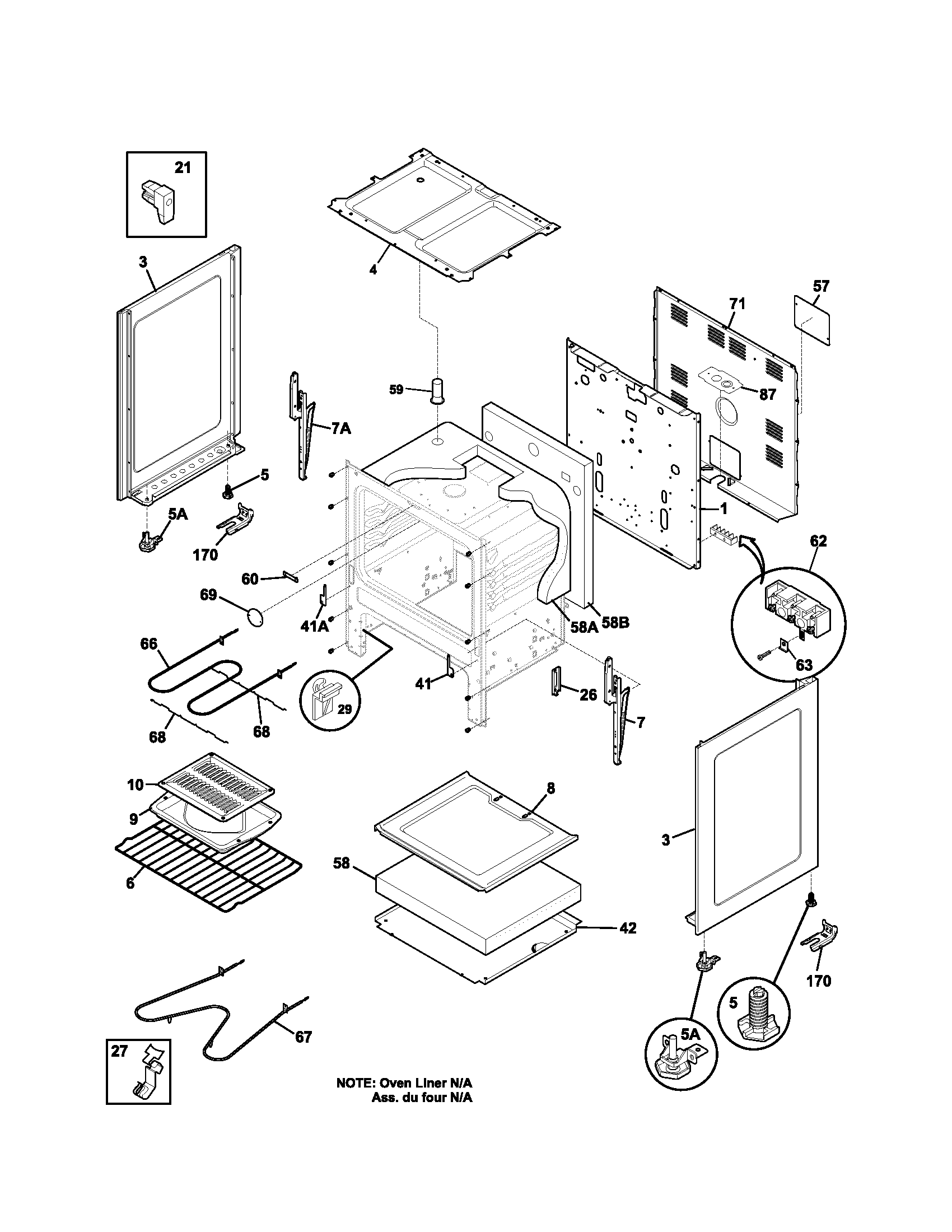 Kenmore 79090820400 body diagram