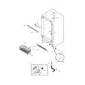 Frigidaire FFU2124DW0 cabinet diagram