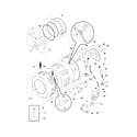 Frigidaire GSTF7200DS0 motor/tub diagram