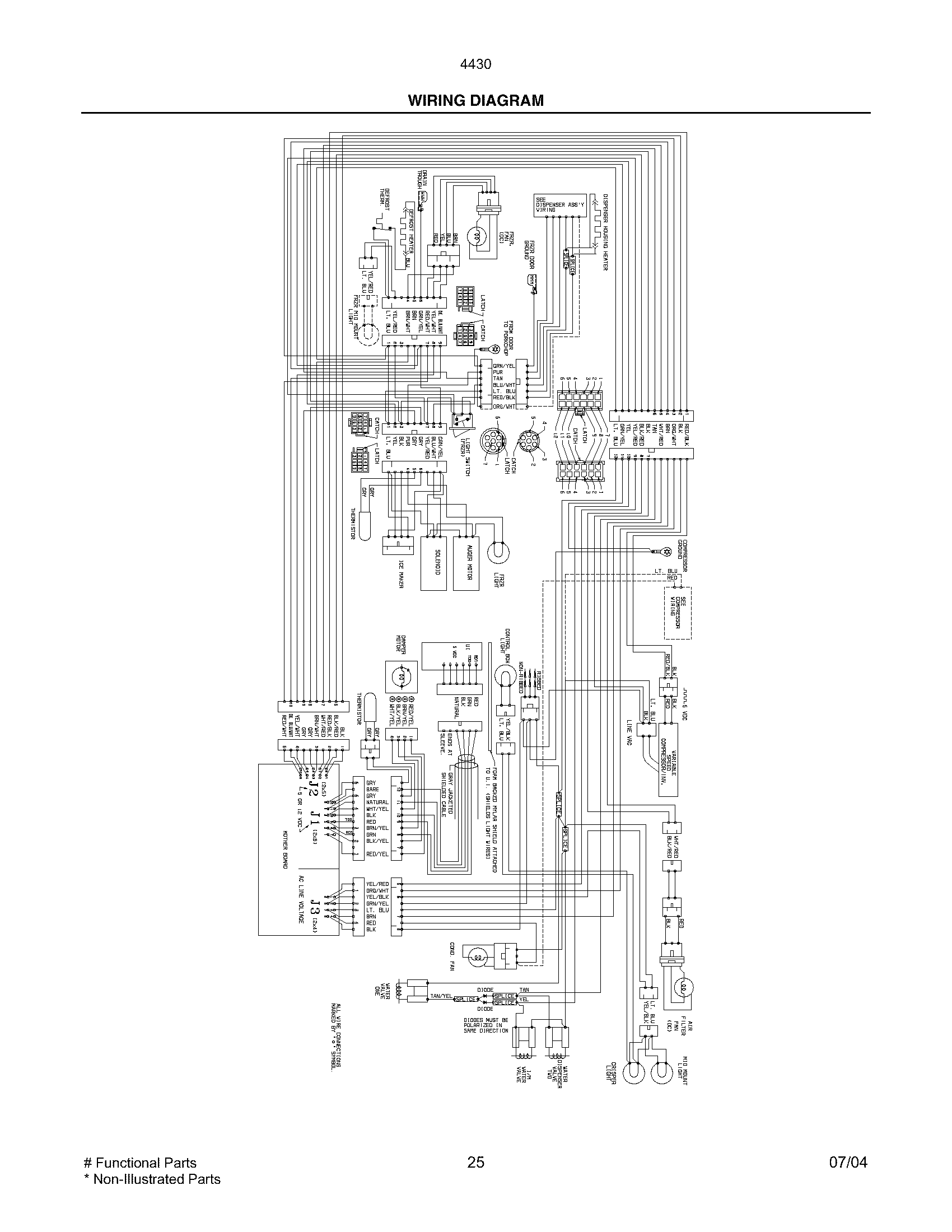 Kenmore 25344302401 wiring diagram diagram