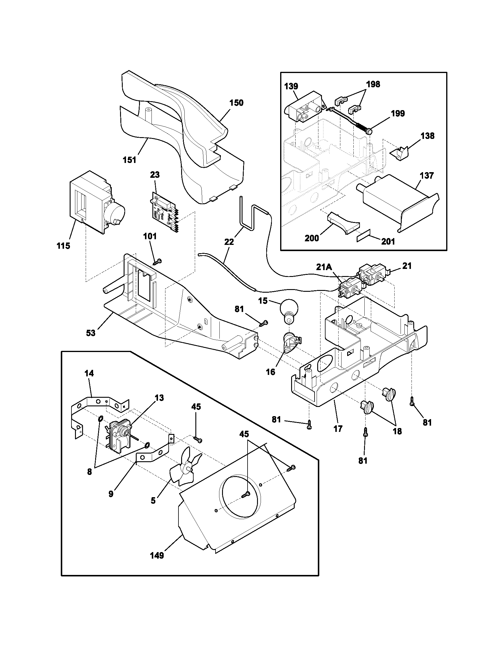 Frigidaire GLHS238ZDQ0 controls diagram