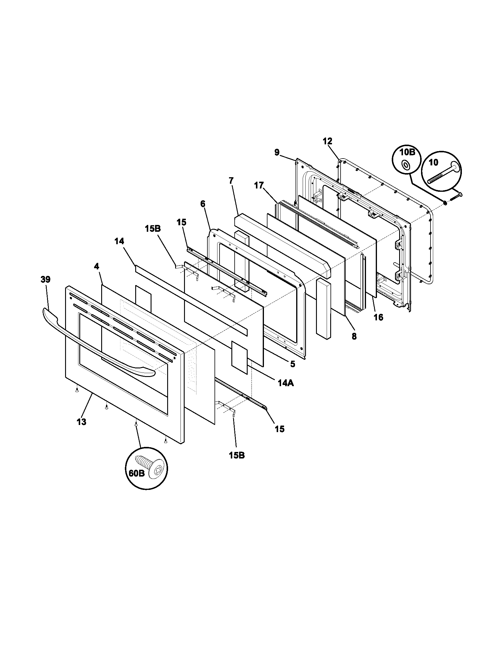 Kenmore 79075923302 door diagram