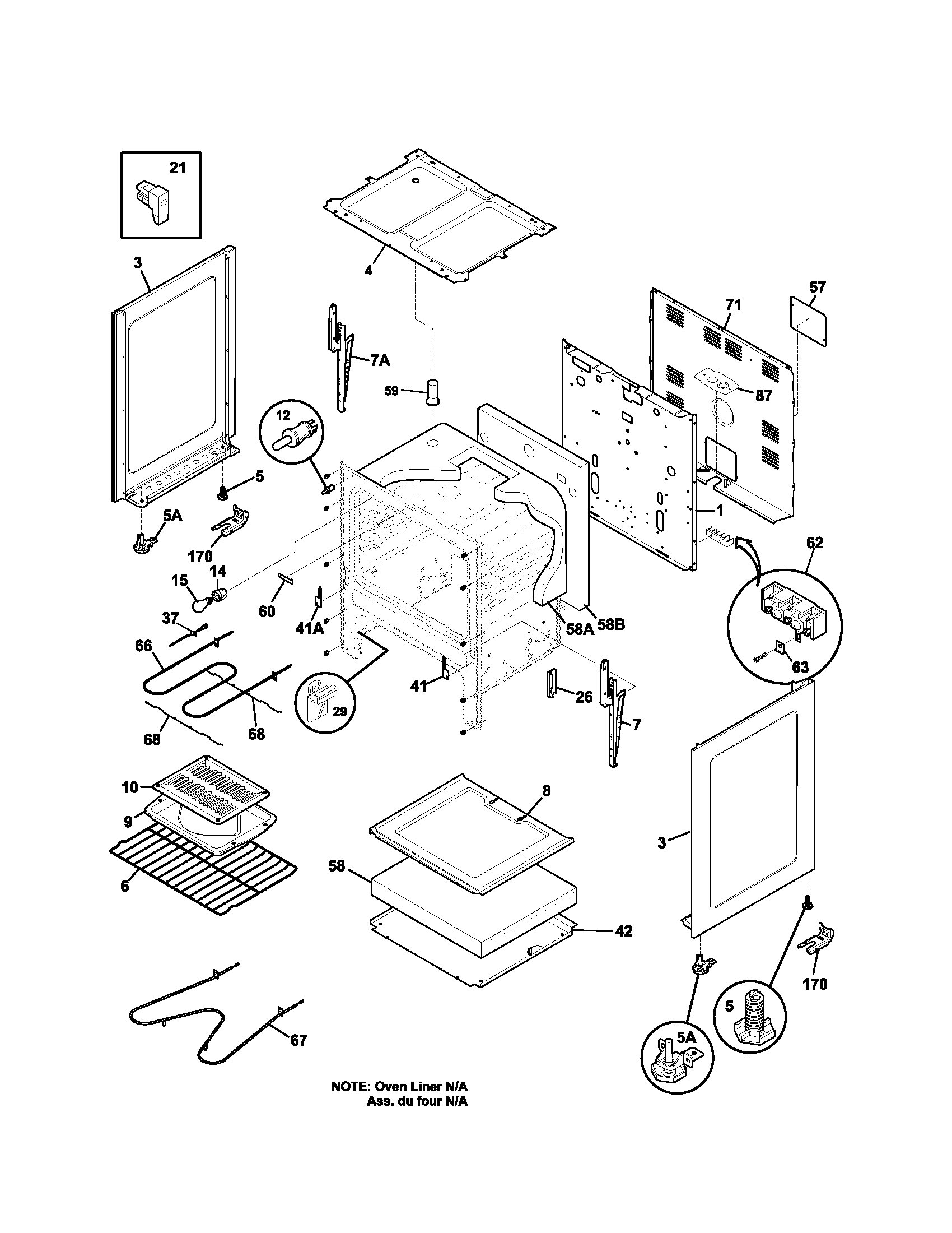 Kenmore 79091034400 body diagram