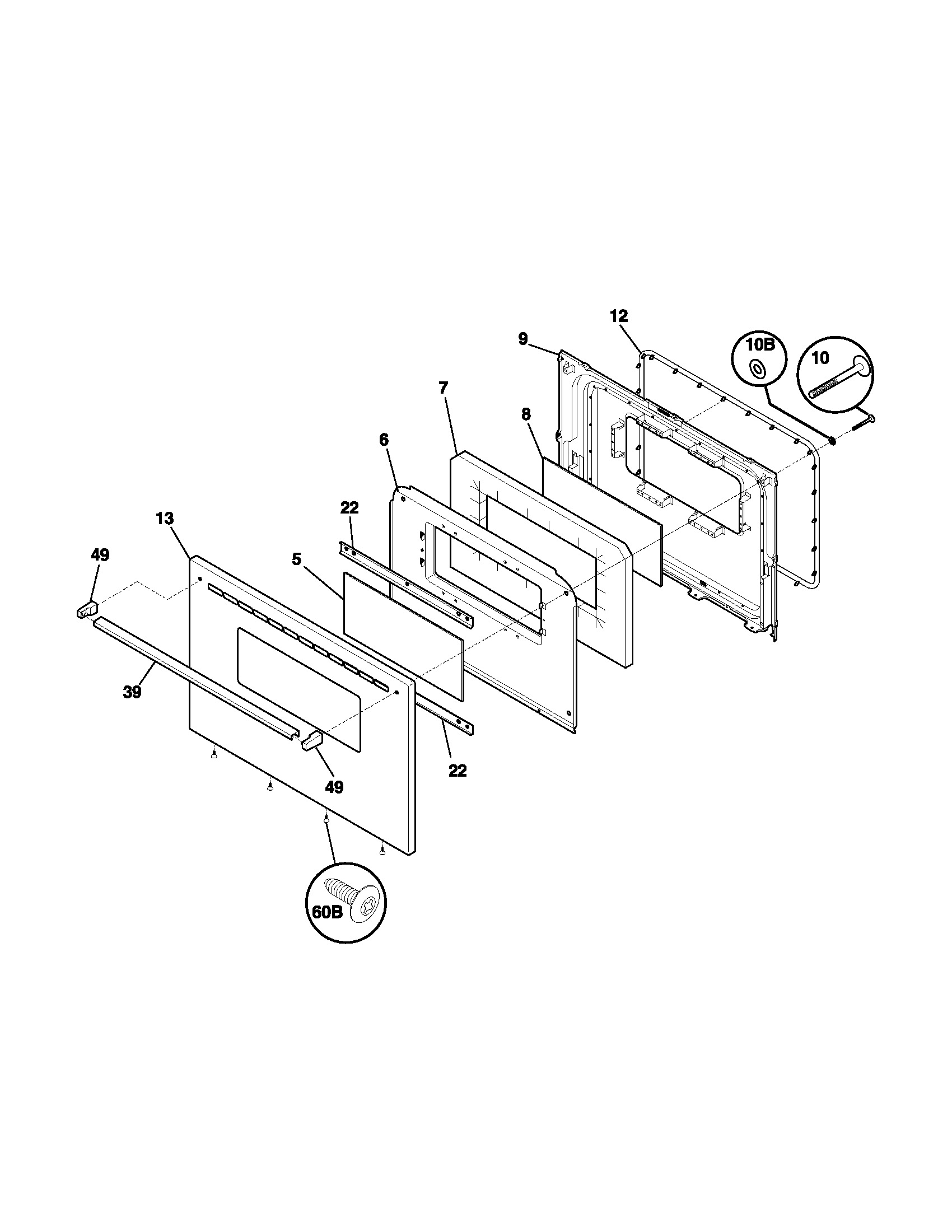 Kenmore 79091034400 door diagram