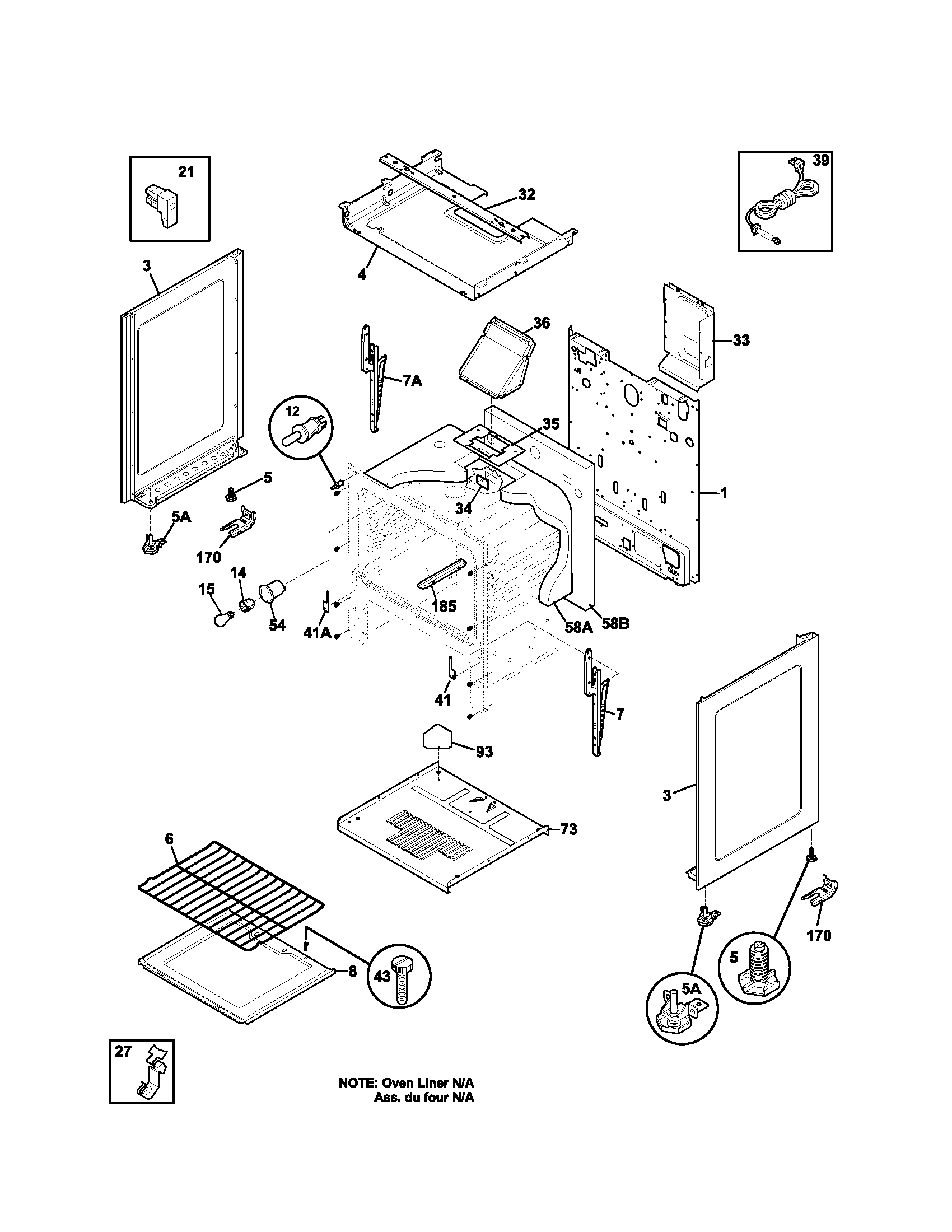 Kenmore 79070102400 body diagram
