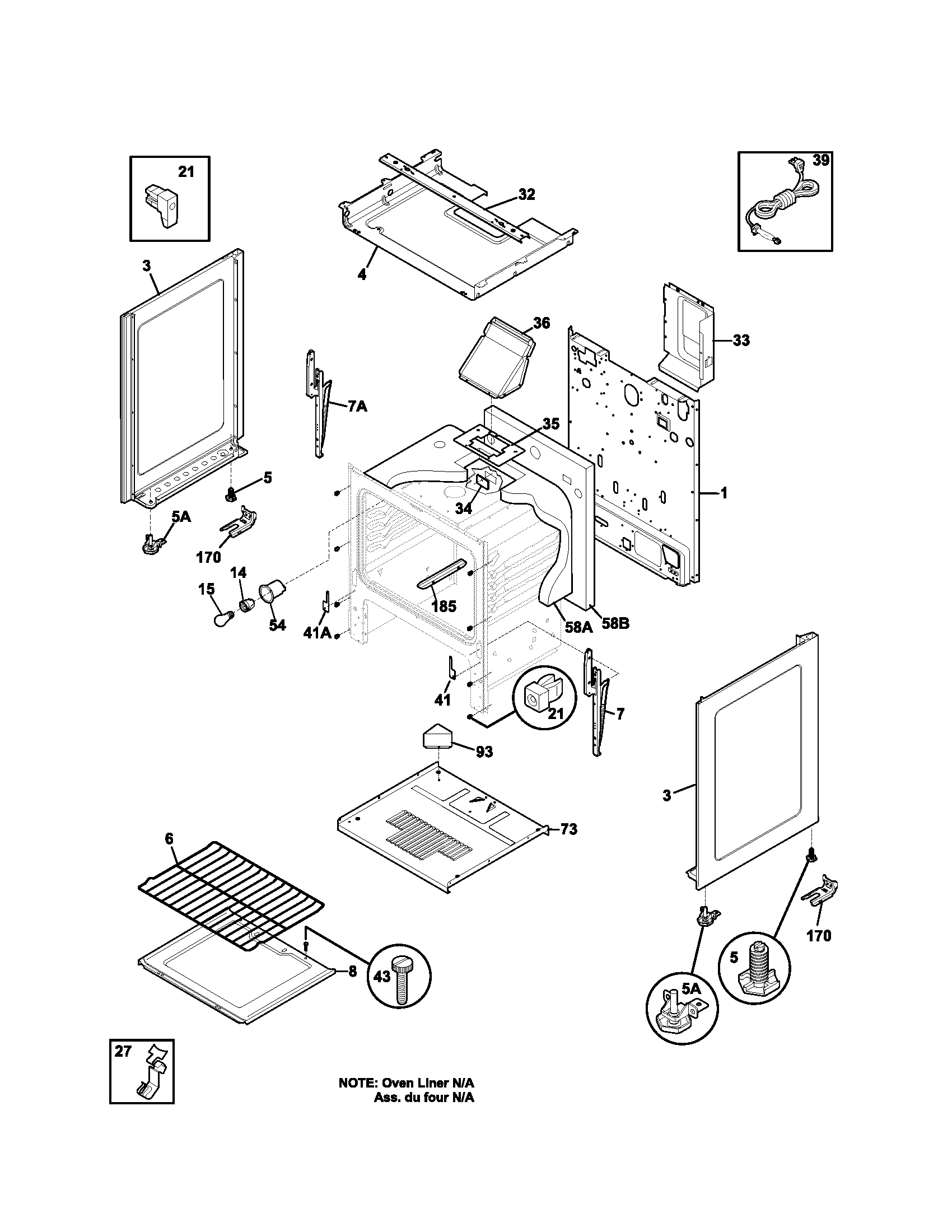 Kenmore 79071052401 body diagram