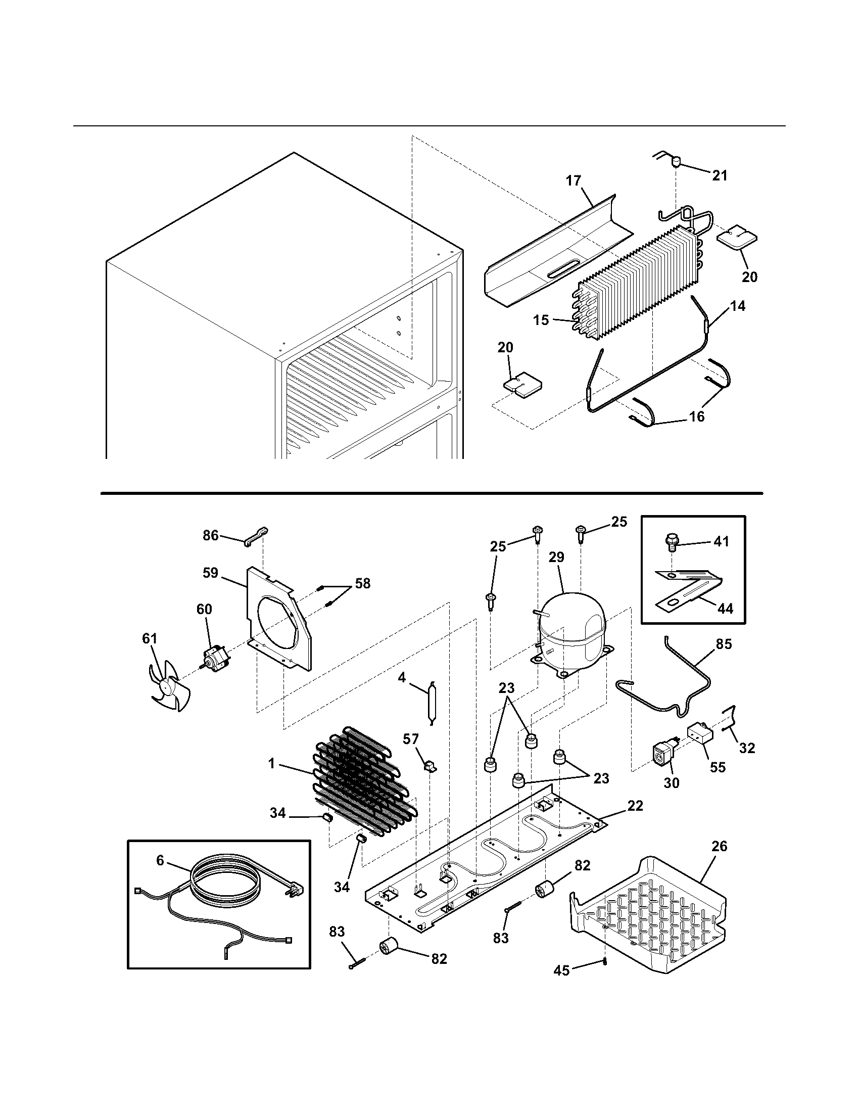 Kenmore 25364154401 system diagram