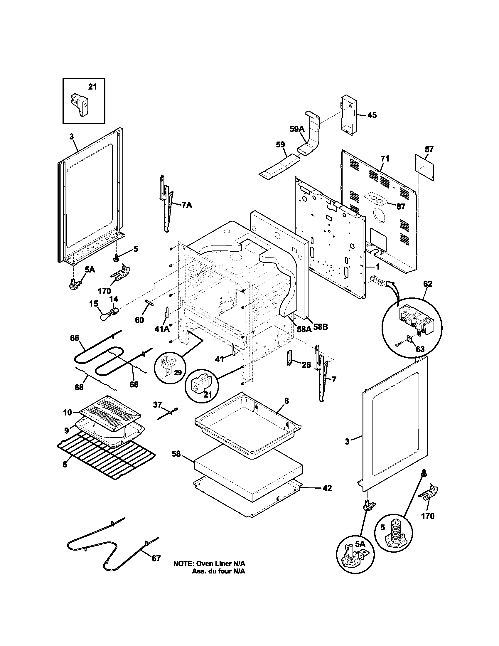 Kenmore 79094313302 body diagram