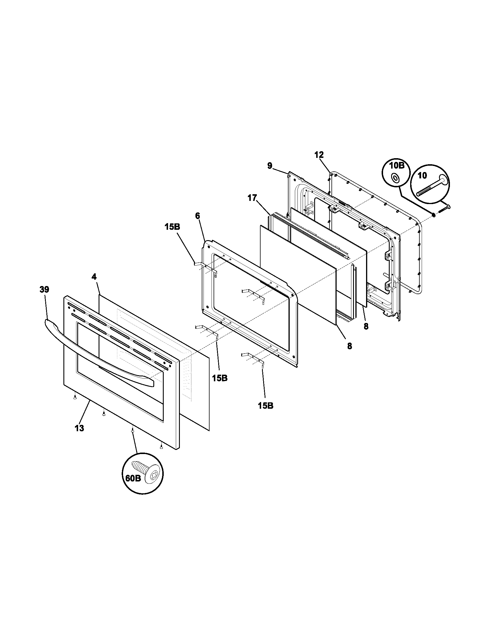 Kenmore 79094313302 door diagram