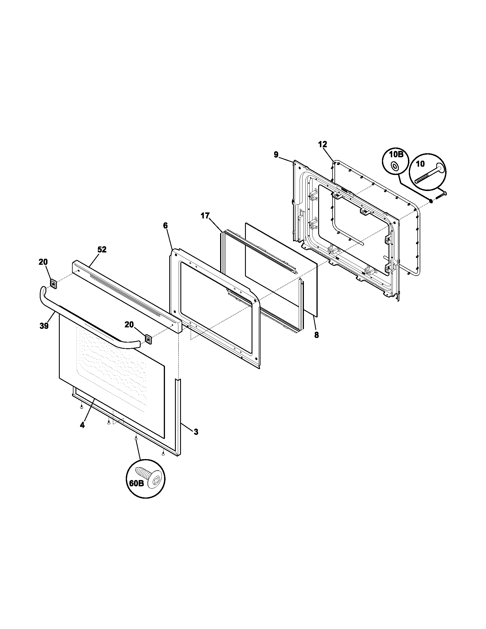 Kenmore 79071519400 door diagram