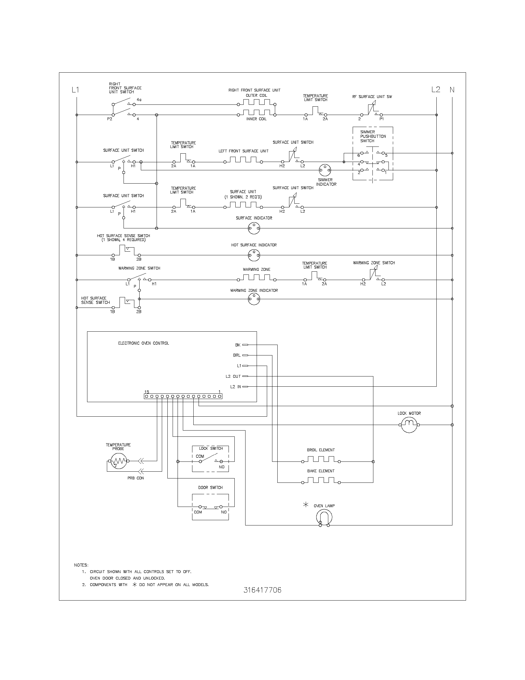 Kenmore 79096214400 wiring schematic diagram