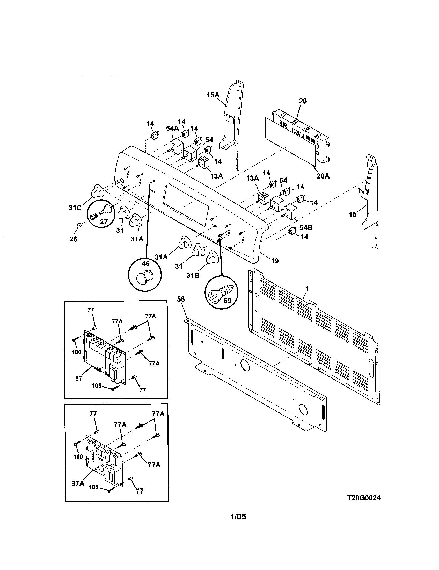 Kenmore 79096413400 backguard diagram