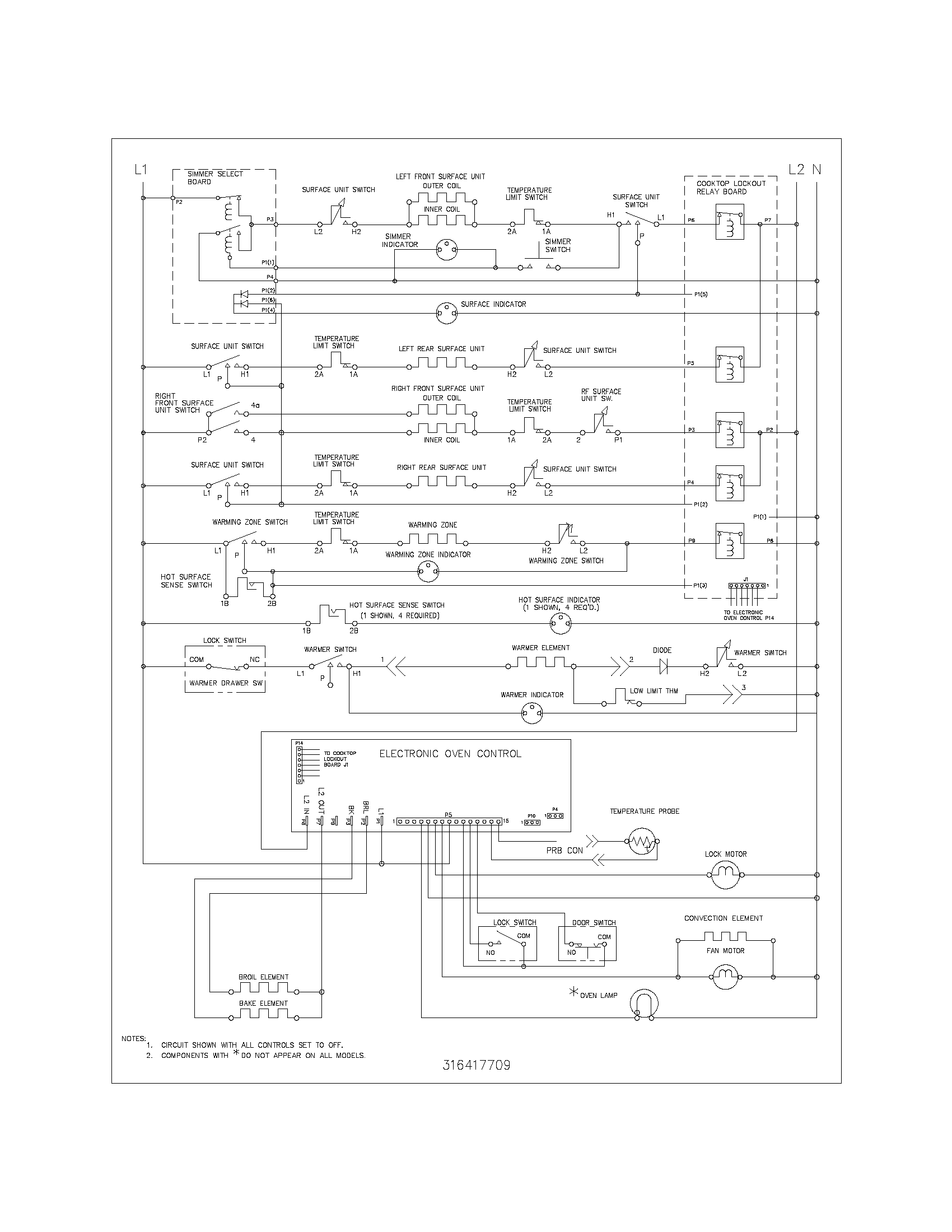 Kenmore 79096619400 wiring schematic diagram