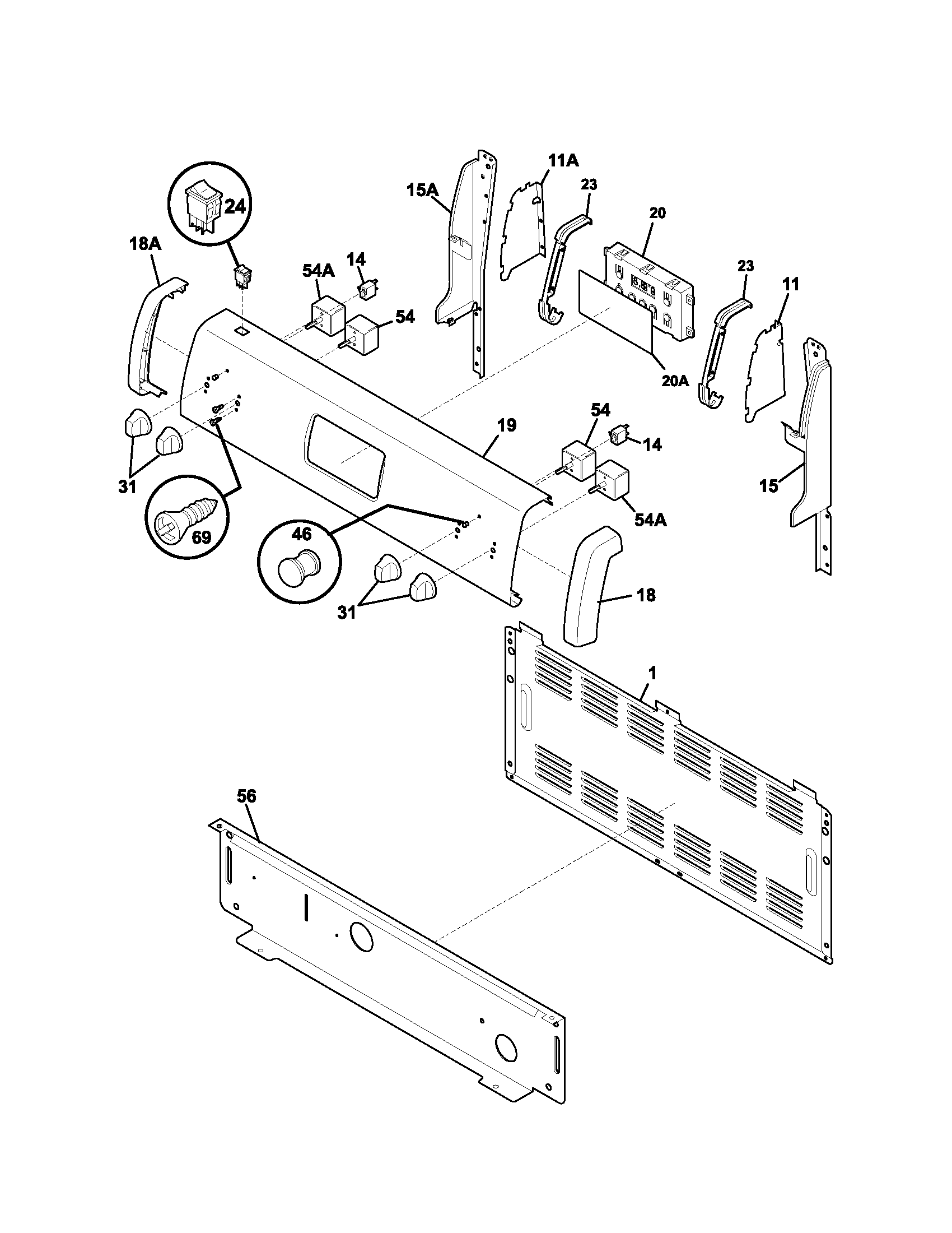 Kenmore 79091033400 backguard diagram