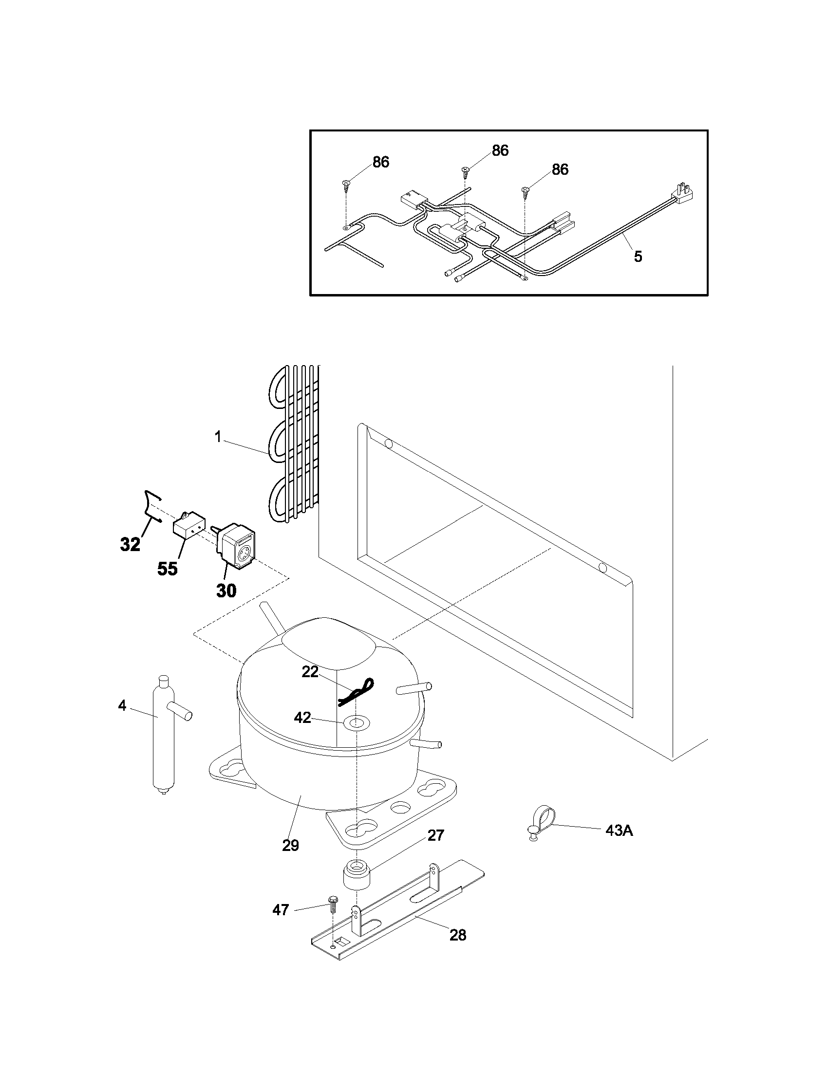Kenmore Elite 25314542102 system diagram