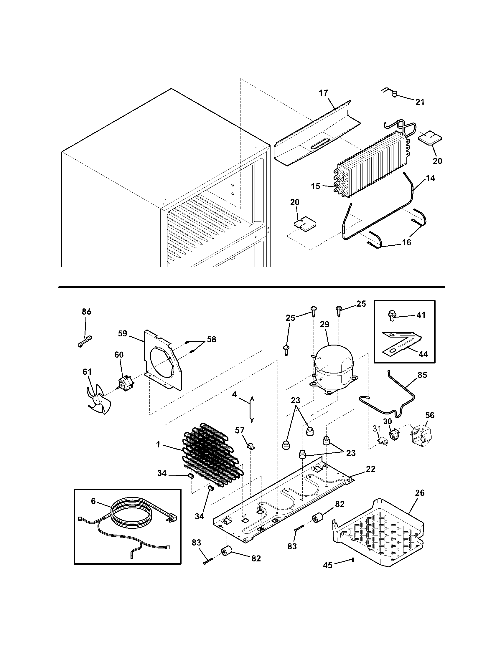 Kenmore 25364159402 system diagram