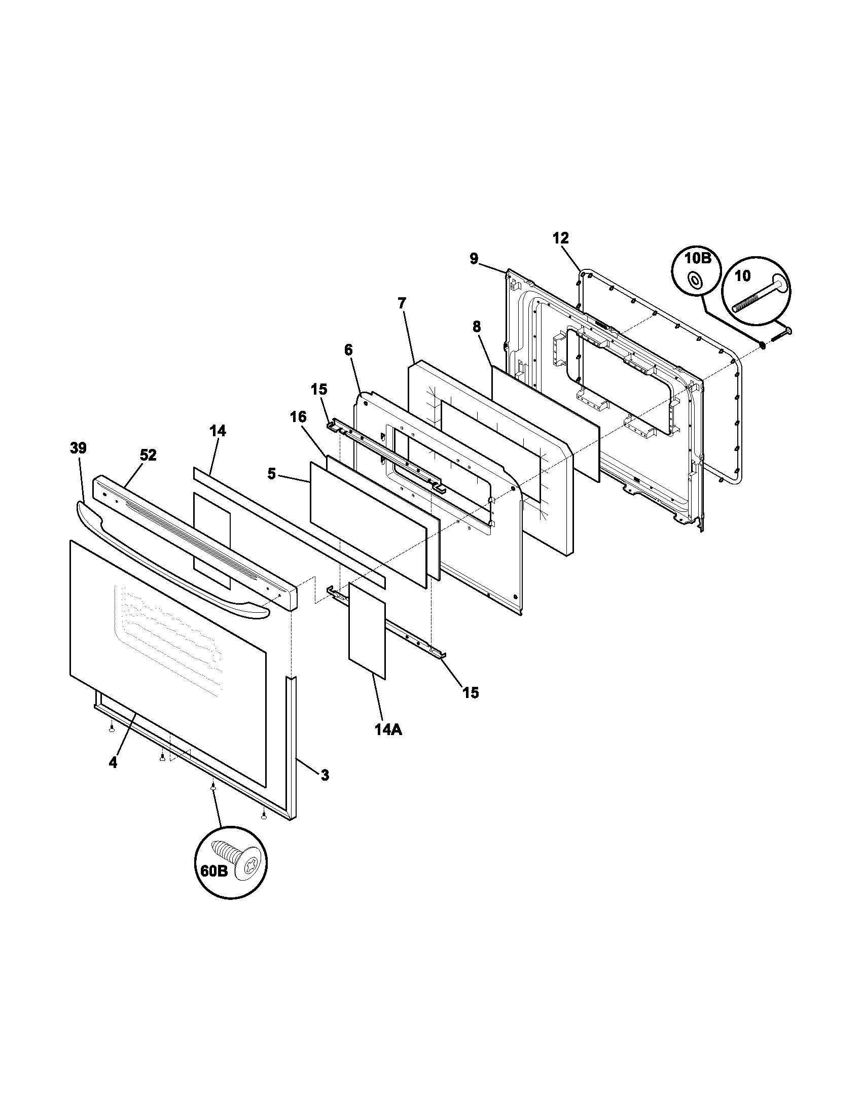 Kenmore 79094329302 door diagram