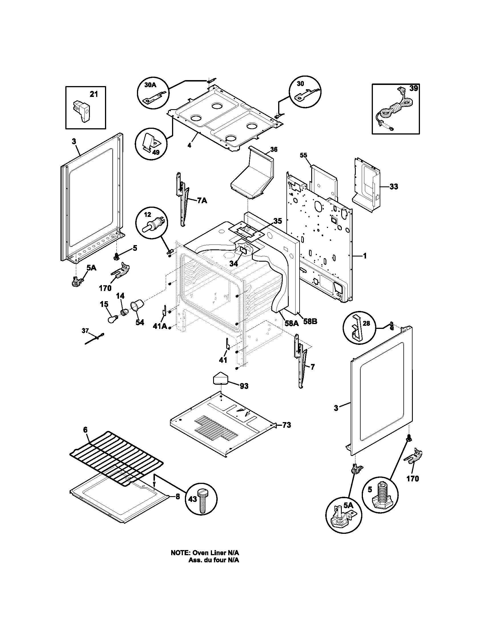 Kenmore 79071420400 body diagram