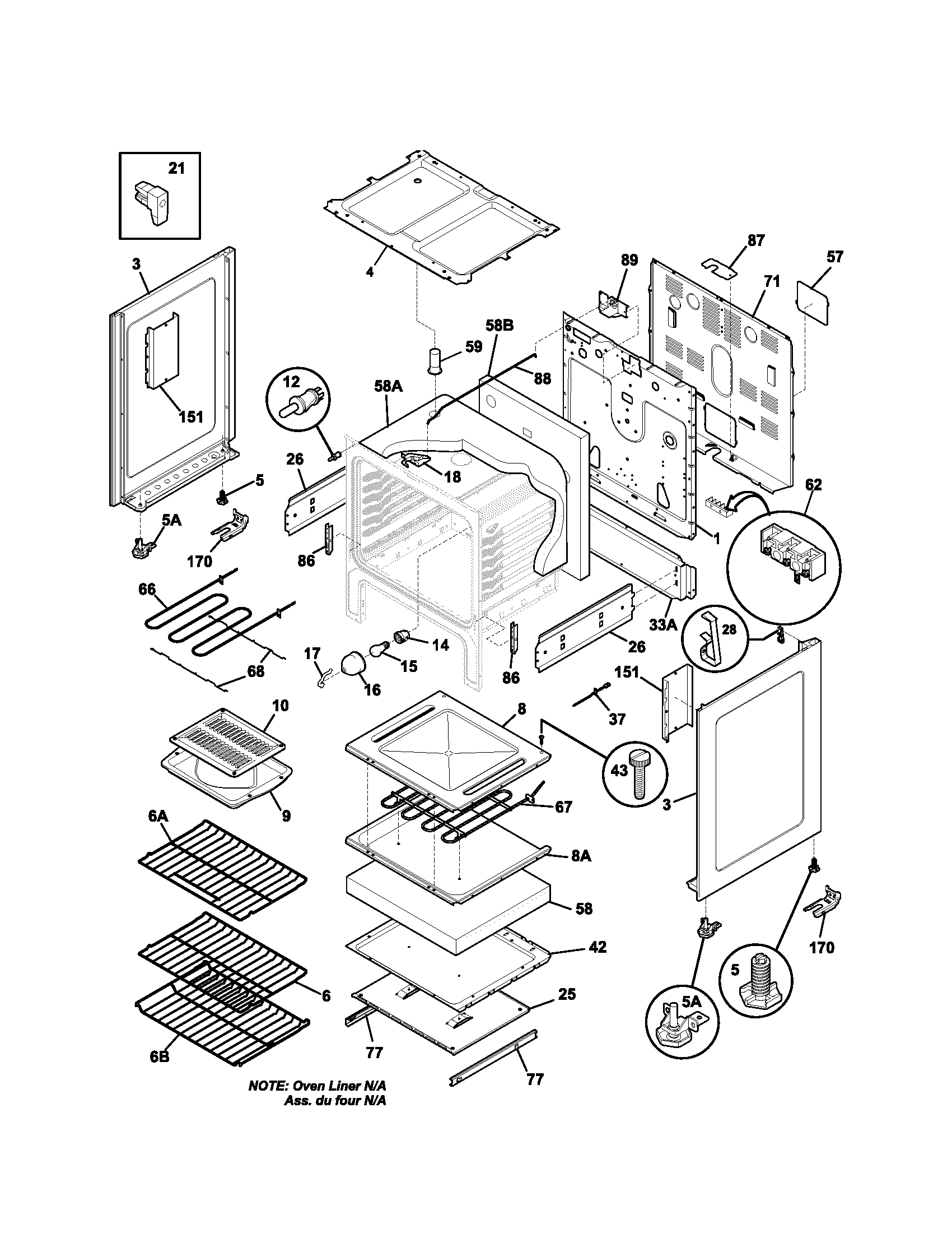 Kenmore 79094222400 body diagram