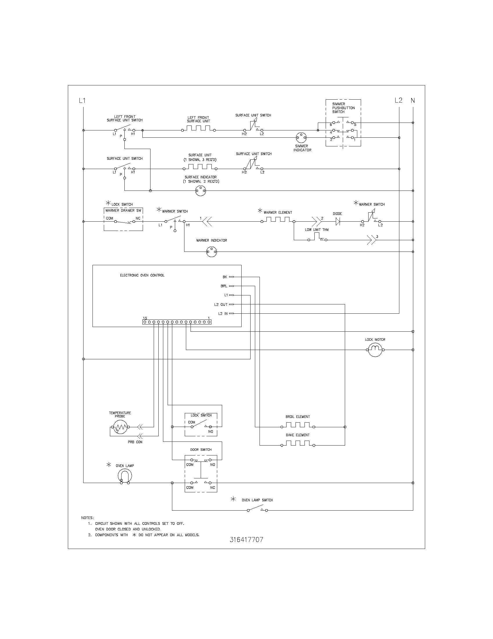 Kenmore 79094222400 wiring schematic diagram