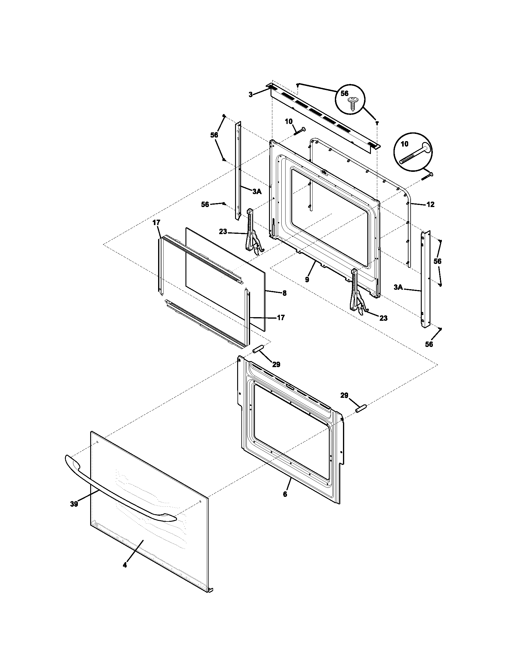Kenmore 79047172400 door diagram