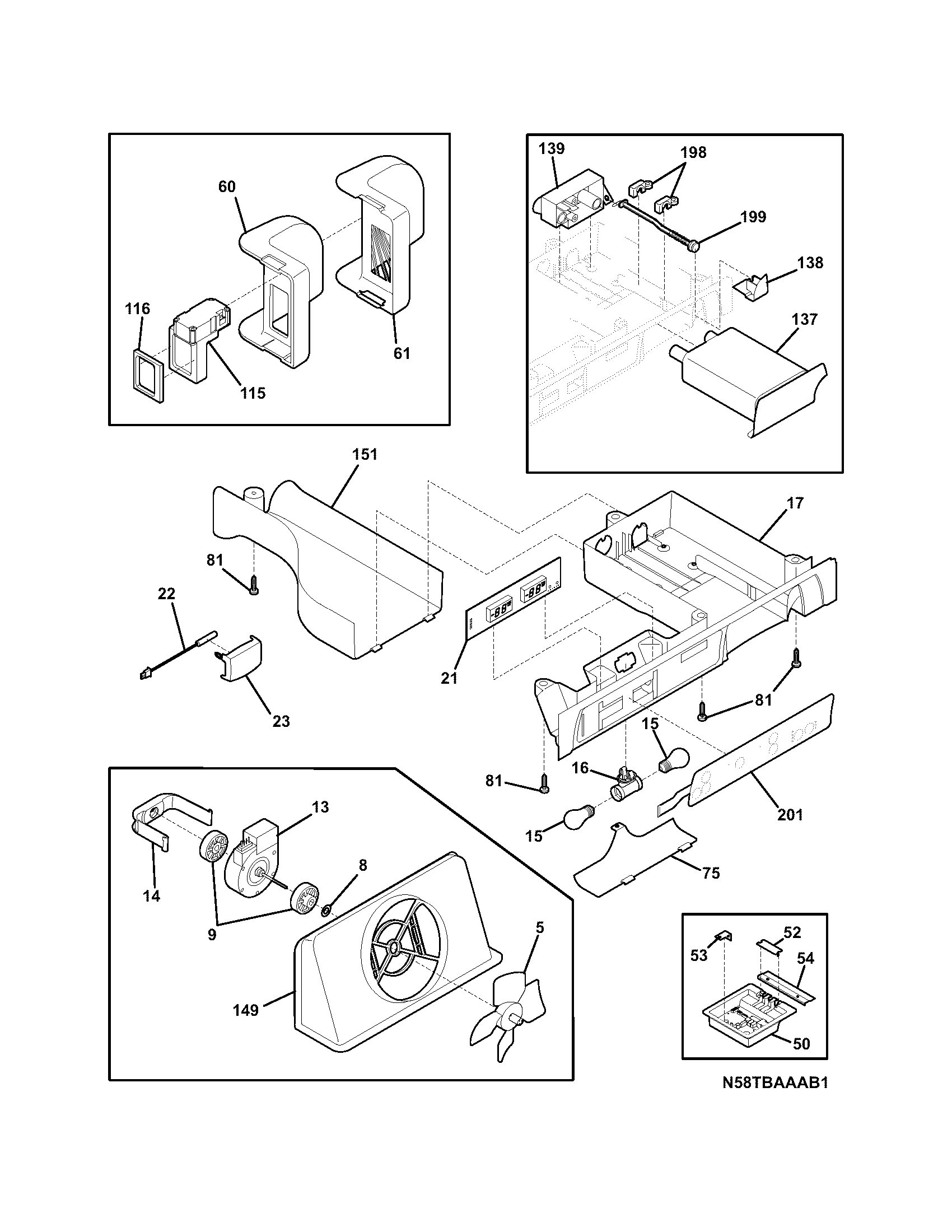 Frigidaire FSC23F7TDB0 controls diagram