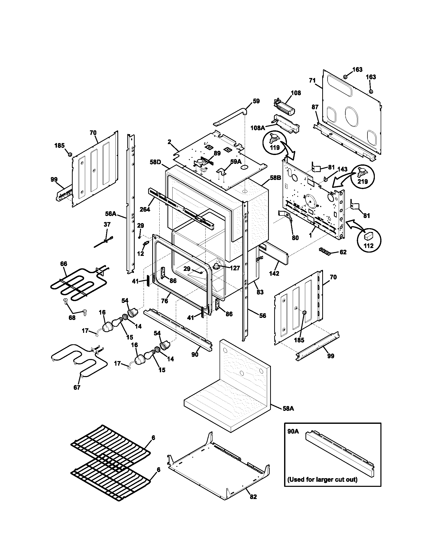 Kenmore 79047773400 lower oven diagram