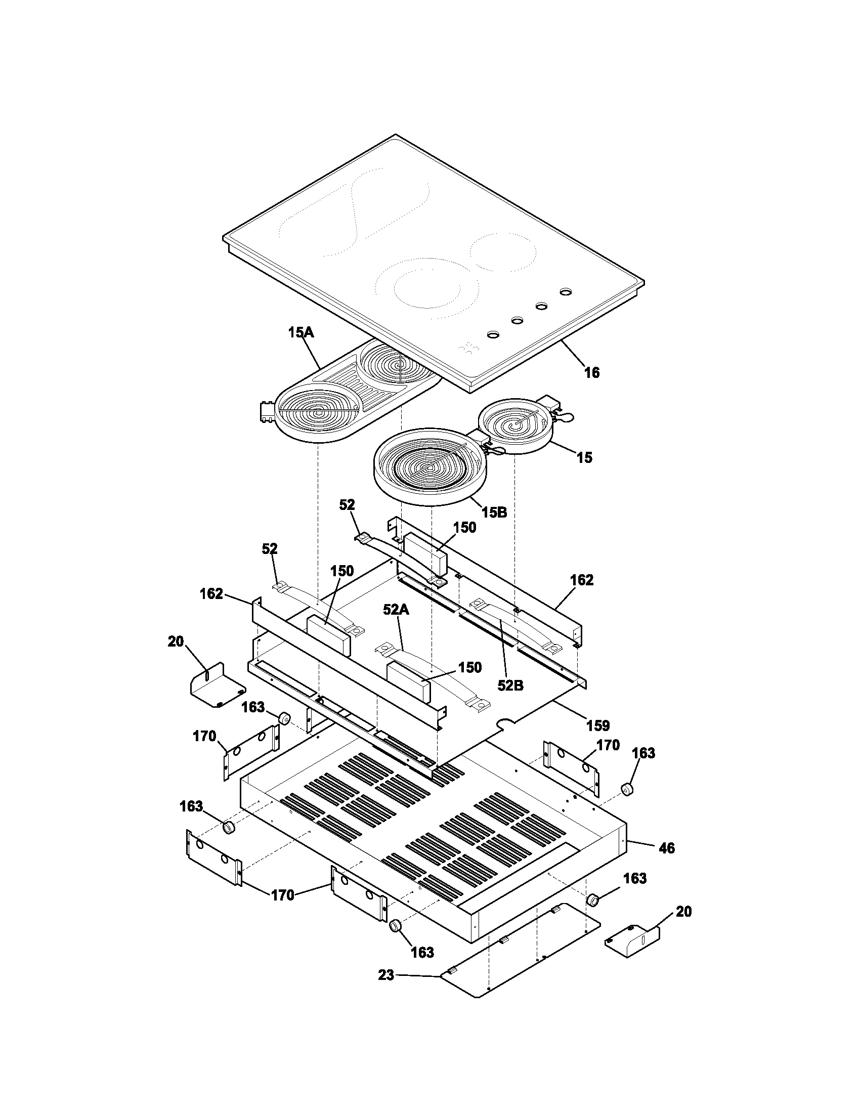 Kenmore 79044062400 maintop diagram