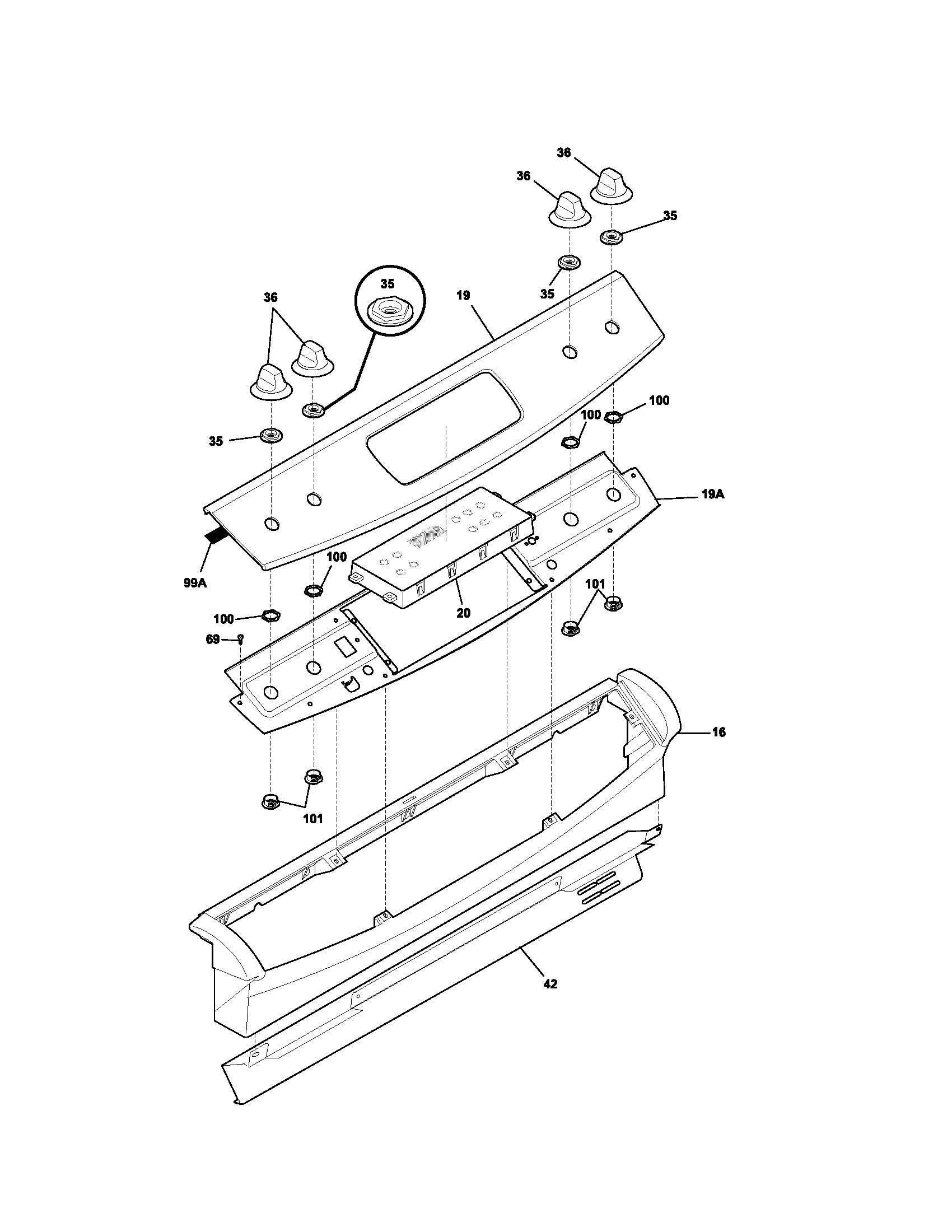 Kenmore 79036673400 backguard diagram